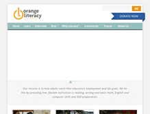 Tablet Screenshot of orangeliteracy.org